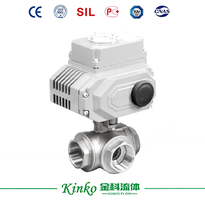 3-Way Electrical Thread Ball Valve
