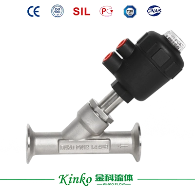 Plastic Tri-clamp Angle Seat Valve