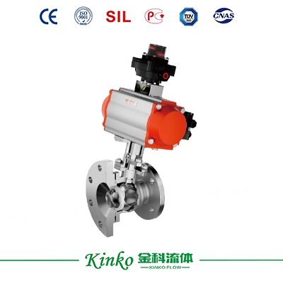 Pneumatic Inclined Stem Discharge Ball Valve