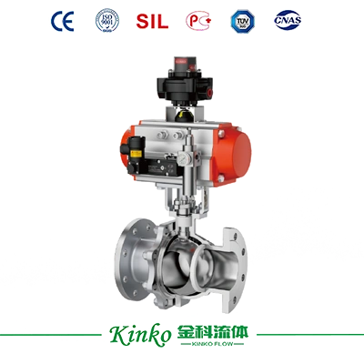Pneumatic O-Port Soft-Seated Shut-off Ball Valve