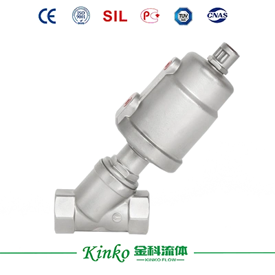 Stainless Steel Pneumatic Angle Seat Valve