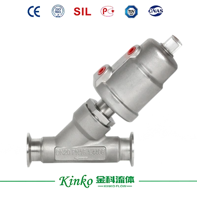 Stainless Steel Tri-clamp Angle Seat Valve