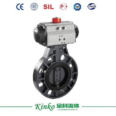 Pneumatic Plastic Butterfly Valve
