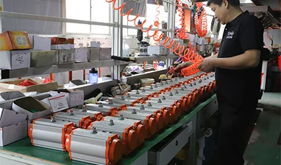 How to install a straight stroke pneumatic actuator?